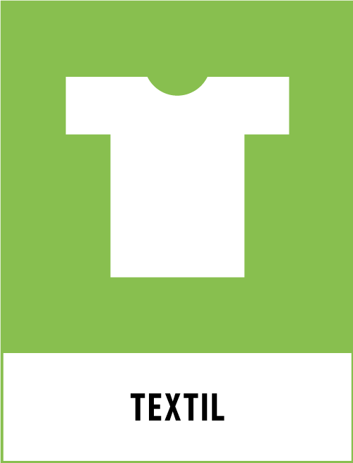 Symbolen för textil - en vit t-shirt mot en ljusgrön bakgrund